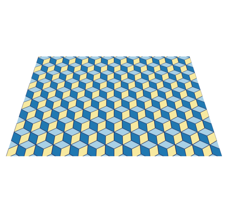 Vinil preproga kuhinja 3d efekt geometrijske preproge - TenStickers