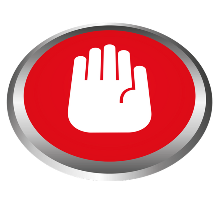 Dekoracija signala stop Marmorna vinilna preproga - TenStickers