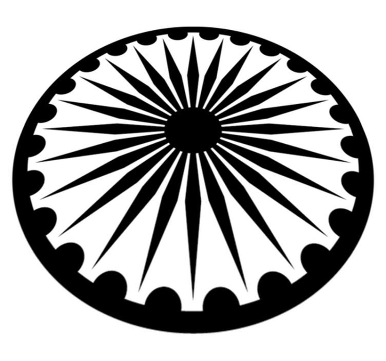 Enobarvna mandala sodobne vinilne preproge - TenStickers