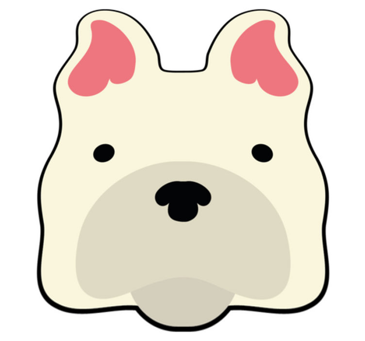 Ljubek pasji dekor Tepih z živalskim potiskom - TenStickers