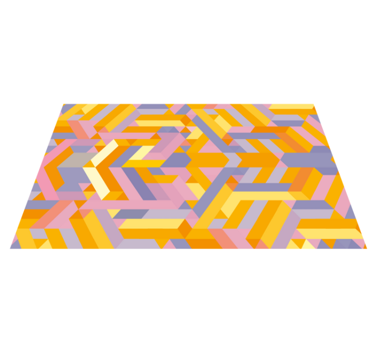 Vinilna preproga za kopalnico geometrijski vzorci - TenStickers