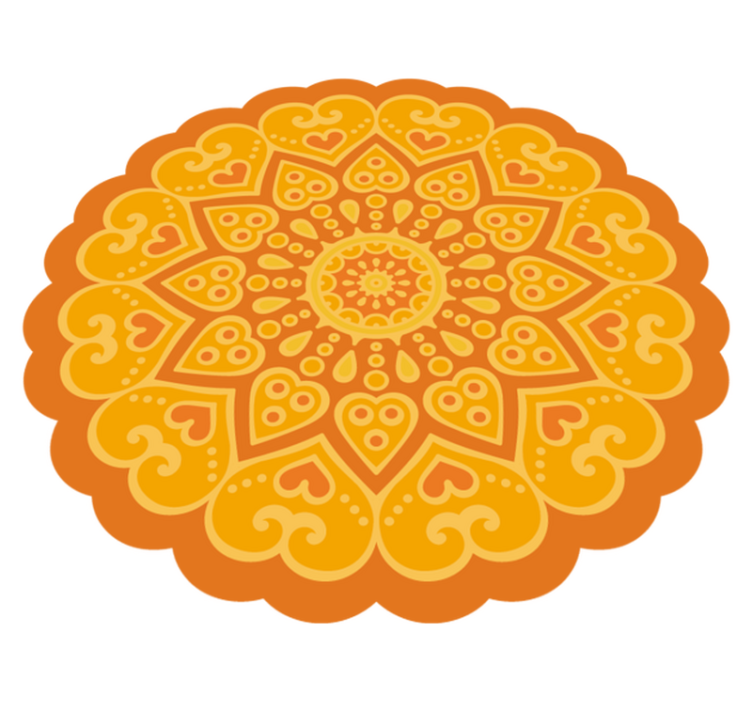 Mandala talni poudarek Vinilna preproga mandala - TenStickers