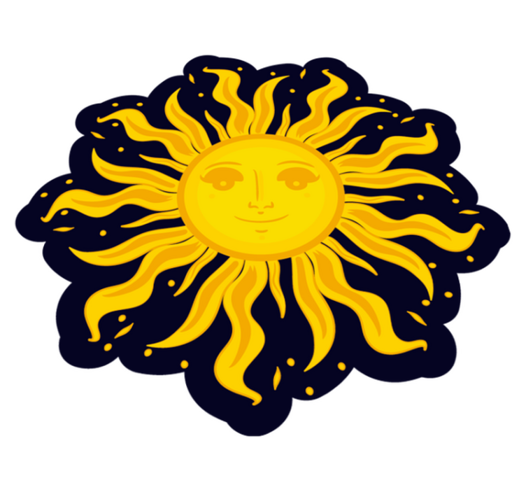 Sončno razpoloženje Naravne vinilnea preproga - TenStickers