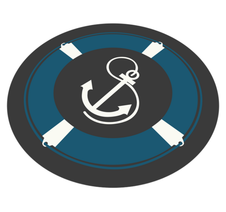 Motiv navtičnega sidra Vinilna mozaik preproga - TenStickers