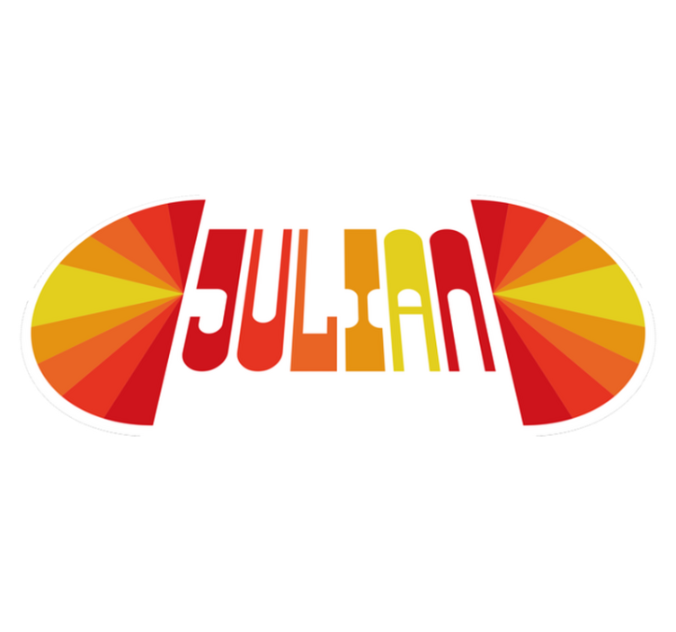 Personaliziran retro Vinilna preproga z imeni - TenStickers