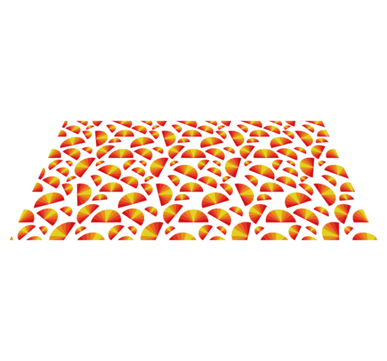 Niz krožnih motivov Vinilne preproge z geometrijskimi vzorci - TenStickers