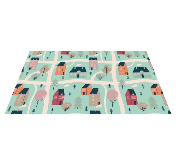 Otroci se igrajo vasi Otroške vinilna preproga - TenStickers