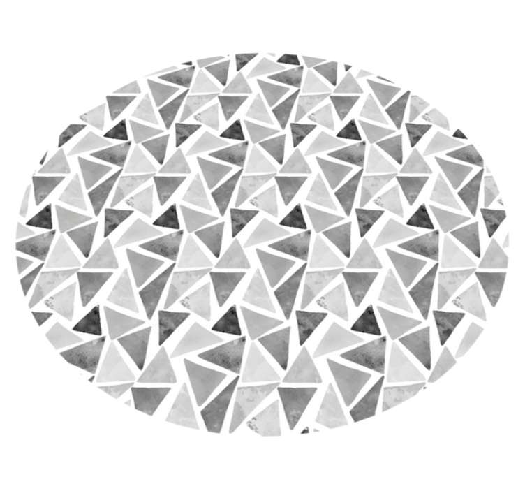 Sivi toni trikotniki geometrijske preproge iz vinila - TenStickers