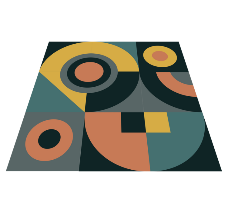 Vinilne preproge z geometrijskimi vzorci sestava oblik - TenStickers