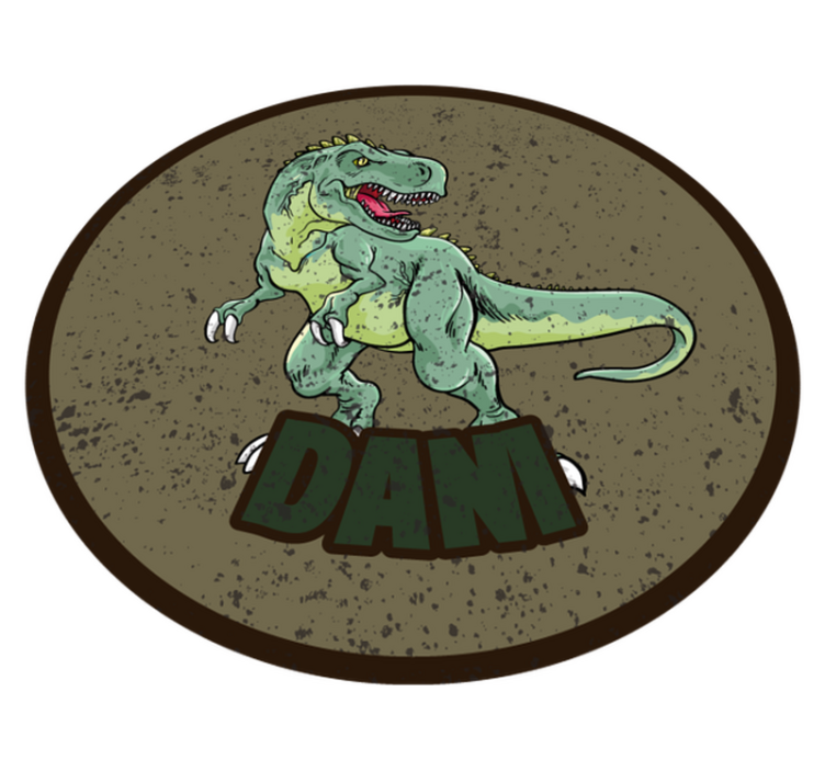Dinozaver po meri Vinilna preproga z imeni - TenStickers