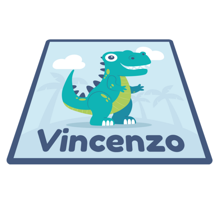 Vinilna preproga za dojenčke z ilustracijo dinozavra - TenStickers
