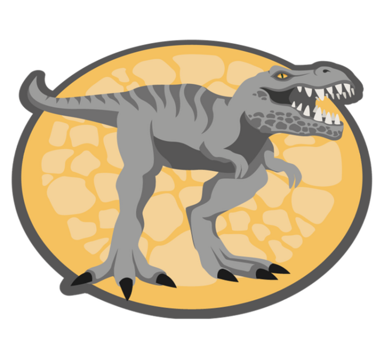 T-rex tapeta, ročno risana žival - TenStickers