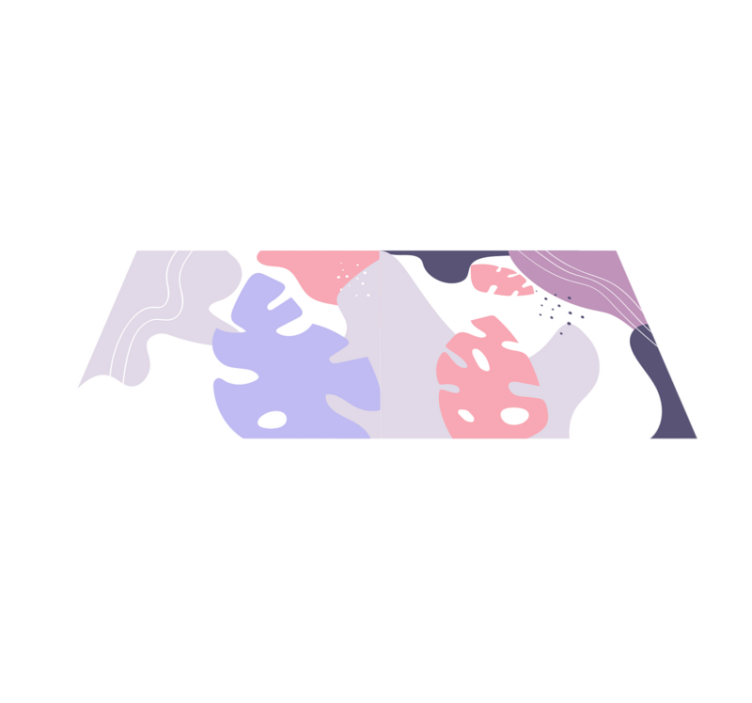 Abstraktna monstera Vinilne talne obloge z teksturo - TenStickers