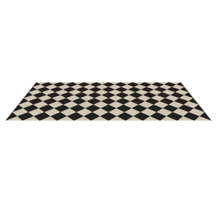 Classic checker pattern vinilna talna obloga - TenStickers