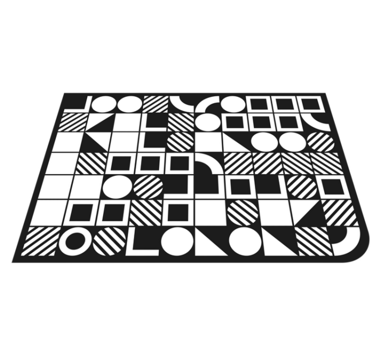 Vinilne preproge z geometrijskimi vzorci ravnotežje oblik - TenStickers