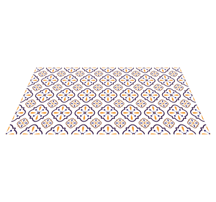 Replika cvetličnih ploščic Vinilna preproga za kuhinjo - TenStickers