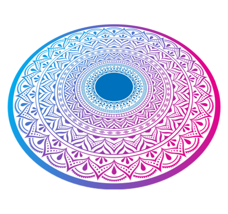 Mandala krožni niz Vinilna preproga mandala - TenStickers