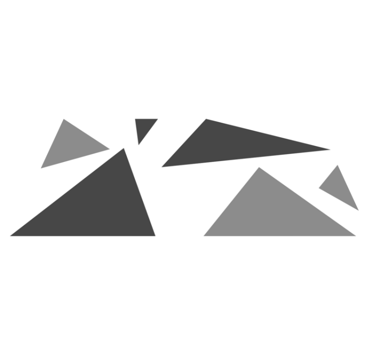 Sive trikotne geometrijske preproge iz vinila - TenStickers