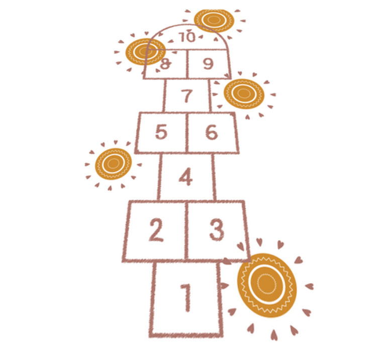 Poskočno igrišče Vinilna preproga z igre - TenStickers