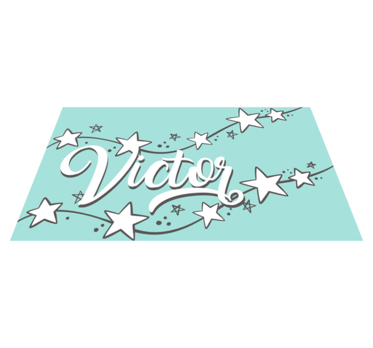 Prilagodljiv zvezdni prah Vinilna preproga z imeni - TenStickers