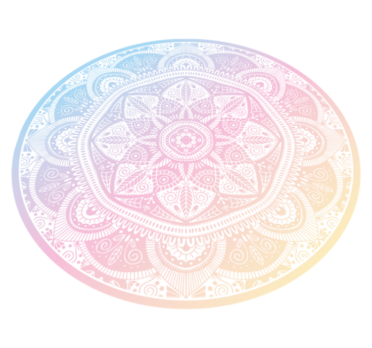 Gradientna mandala Vinilna preproga mandala - TenStickers