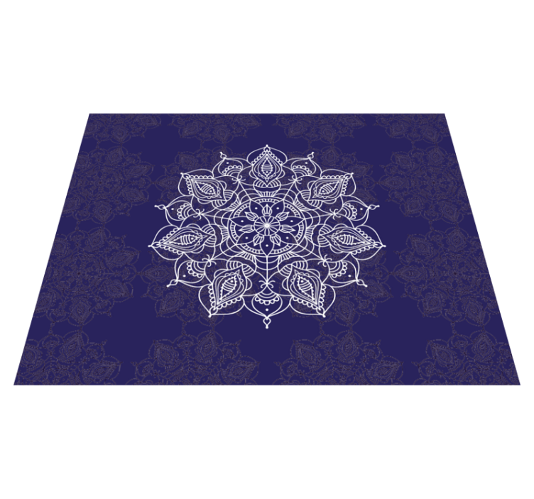 Mandala spiritual lotus mandala vinil preproga - TenStickers