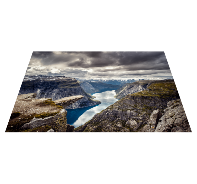 Trolltunga norveška narava vinil preproga - TenStickers