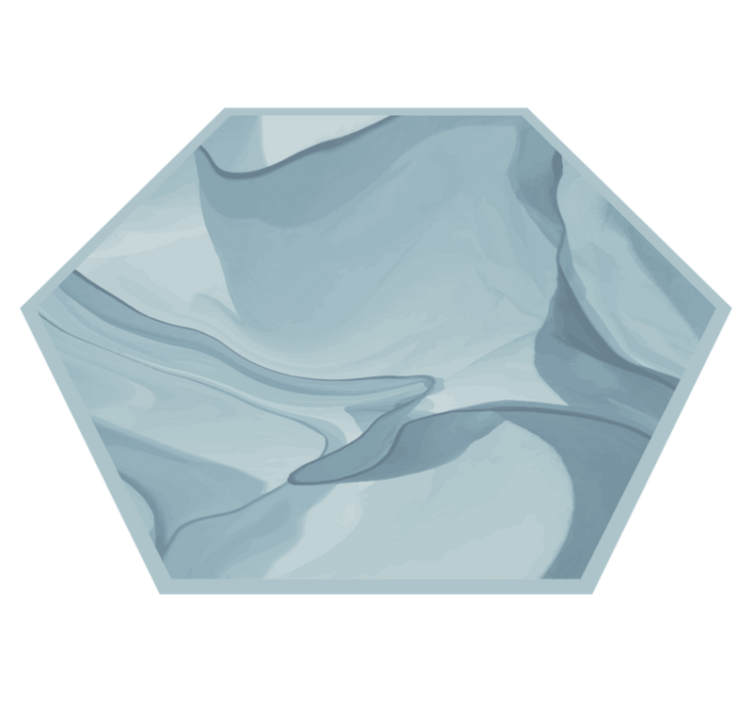 Abstraktni modri valovi Vinilne talne obloge z teksturo - TenStickers