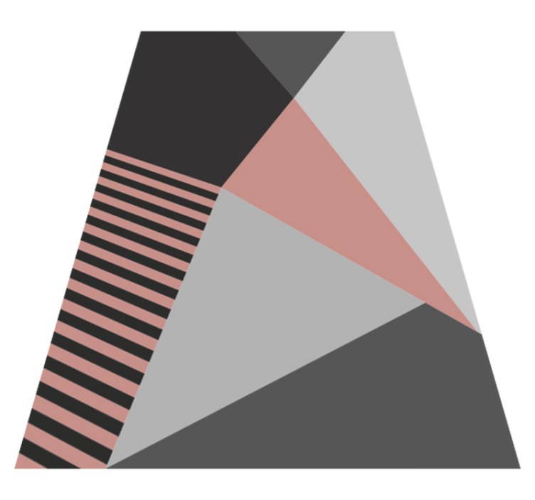 Trikotni geometrijski motiv sodobne vinilne preproge - TenStickers