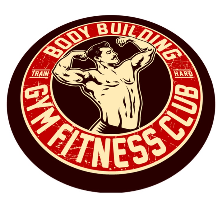 Emblem fitnes kluba Vinilna preproga za najstnike - TenStickers