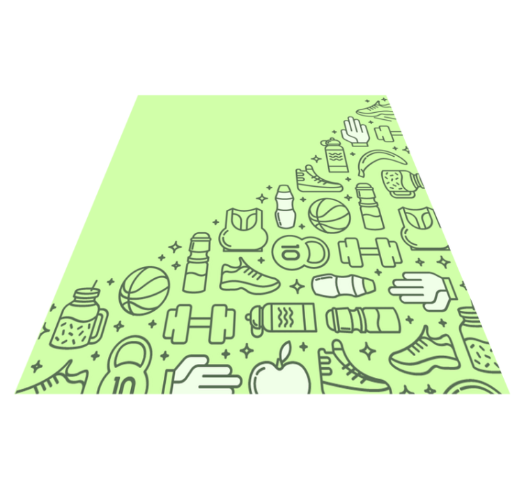 Pripomočki za fitnes Vinilne preproge v drugih vzorcih - TenStickers