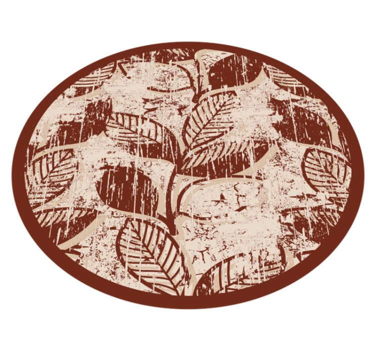 Elegantni vzorci listov Naravne vinilnea preproga - TenStickers