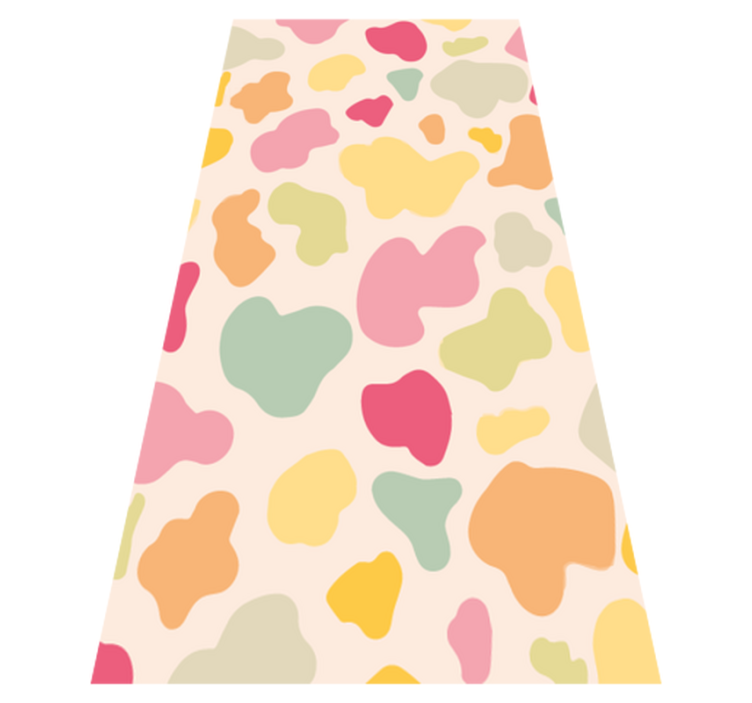 Mavrična krava tisk živalski tisk vinil preproga - TenStickers