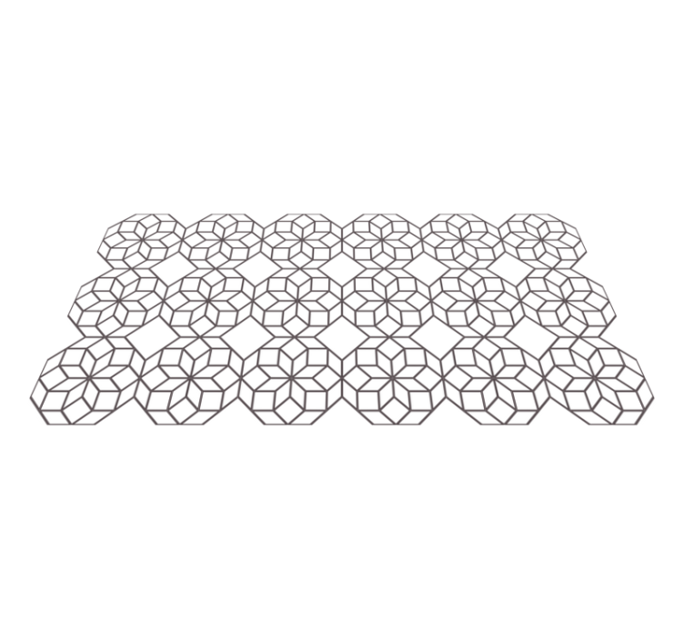 Black and white octagons vinilne preproge - TenStickers