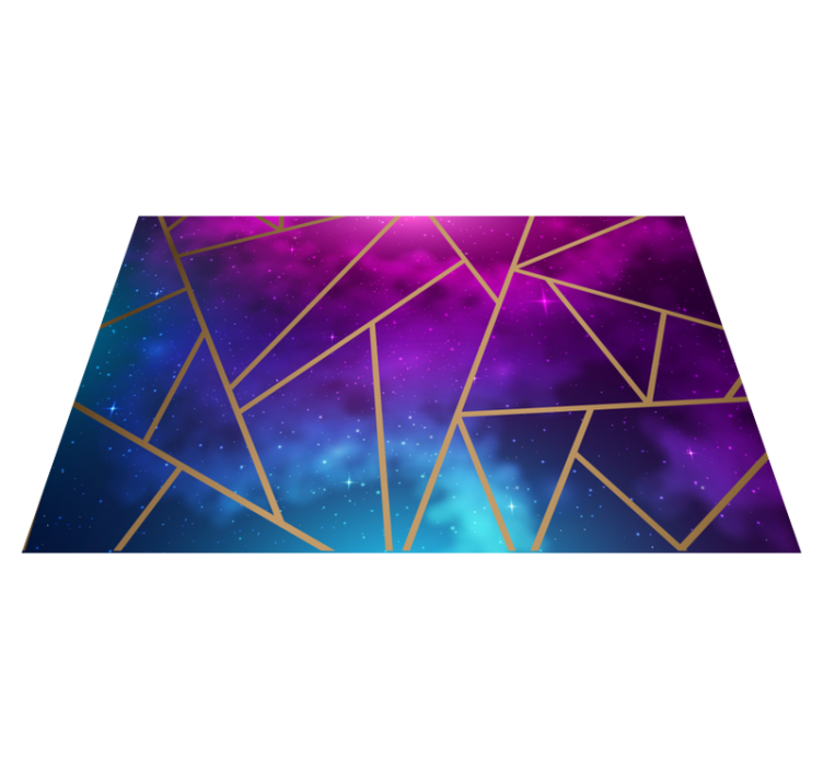 Cosmic blue and purple pattern vinilne preproge - TenStickers