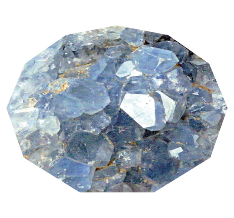 Modra celeste kamnita vinil preproga - TenStickers