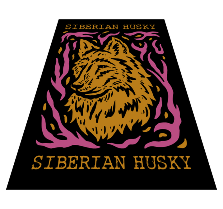 Volk z imenom personalizirana vinil mat - TenStickers