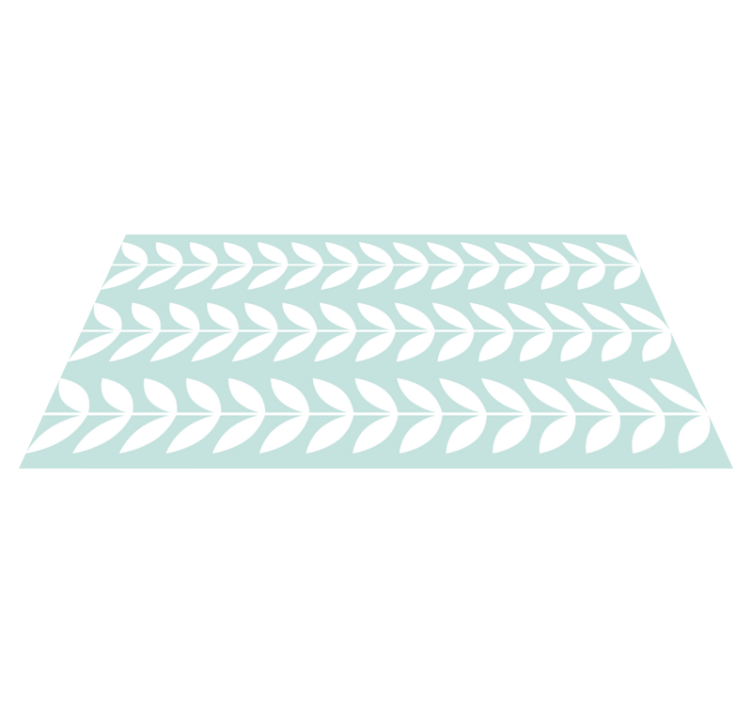 Listnato zelen vzorec Naravne vinilnea preproga - TenStickers