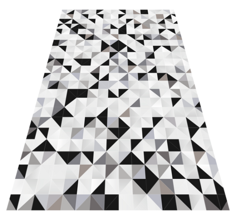 Triangular contrast pattern vinilne preproge - TenStickers