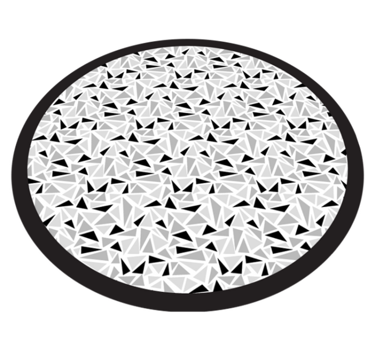 Black and grey triangles vinilne preproge - TenStickers