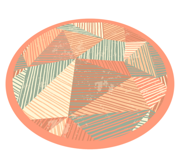 Triangles colour play vinilne preproge z vzorci - TenStickers