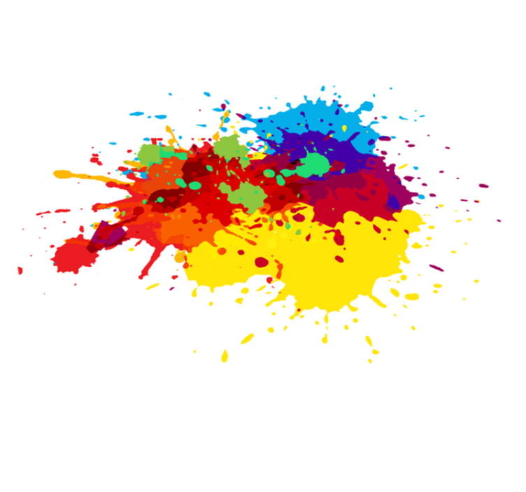 Barvita brizgalna umetnost Vinilne preproge v drugih vzorcih - TenStickers