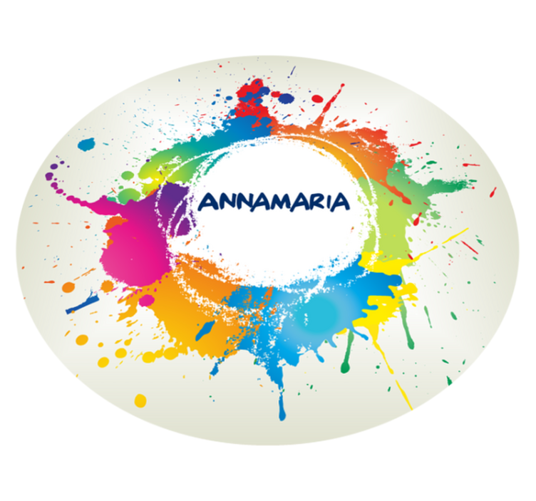 Pljuski z imenom Vinilna preproga za najstnike - TenStickers