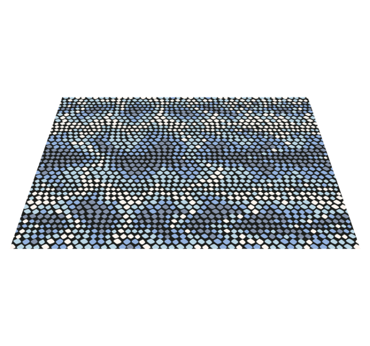 Krožni pikčasti element Vinilna mozaik preproga - TenStickers