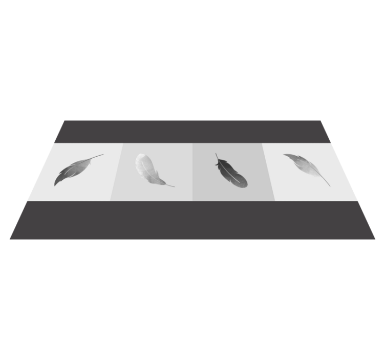 Minimalizem perja Tepih z živalskim potiskom - TenStickers