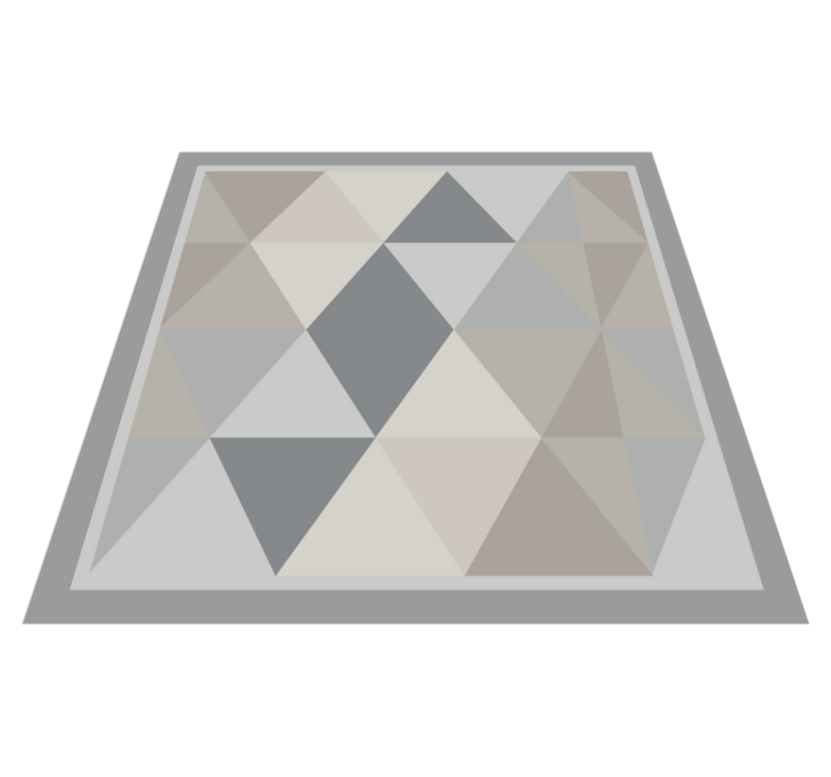 Triangular grey harmony vinilne preproge z vzorci - TenStickers