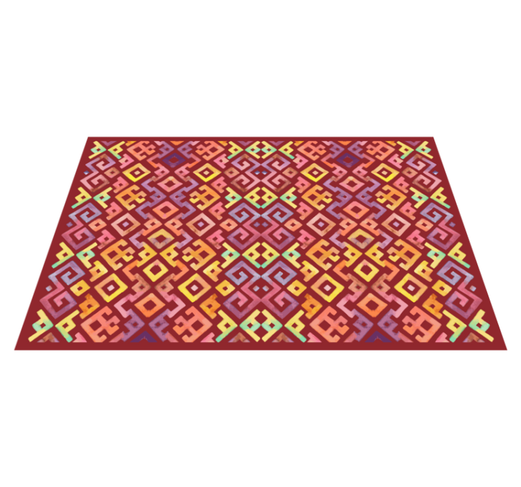 Colorful geometric motif vinilna talna obloga - TenStickers