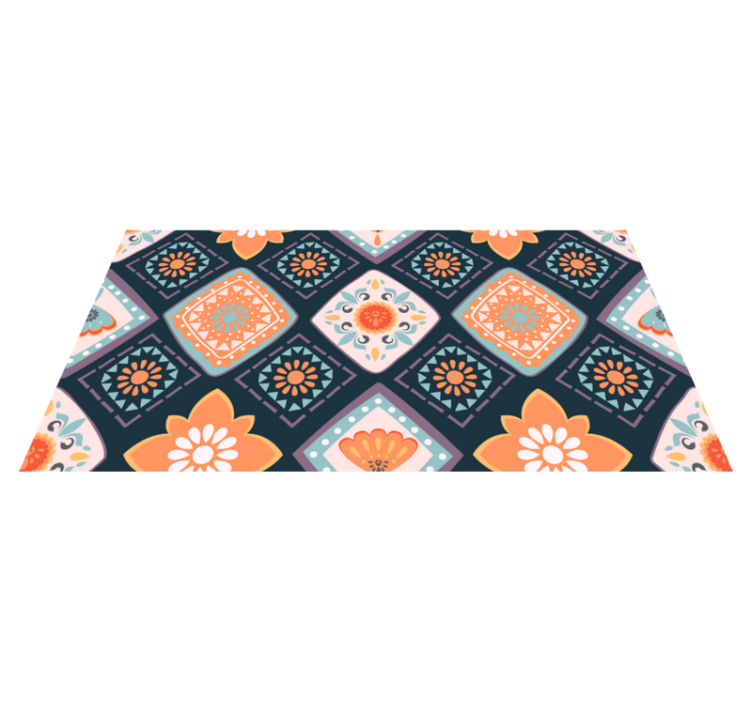 Abstraktne mini ploščice vinil preproga - TenStickers