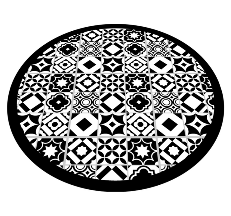 Monochrome motif vinilna mozaik preproga - TenStickers