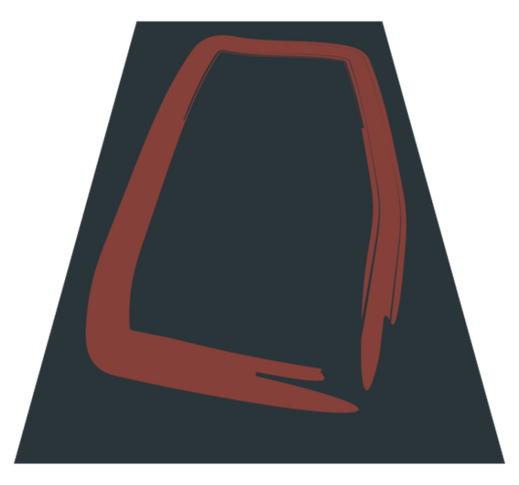 Elegantna abstraktna oblika Vinilna preproga za dnevno sobo - TenStickers